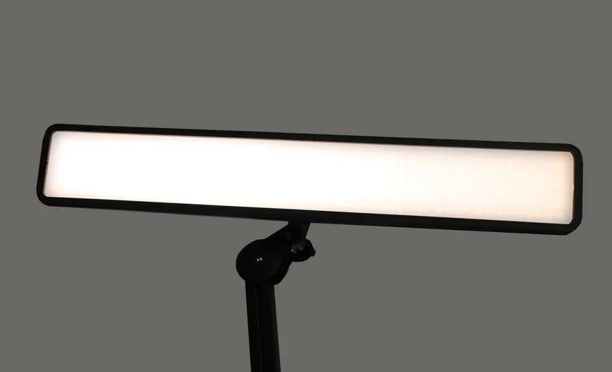 Настільна світлодіодна безтіньова Led лампа для бьюті майстра універсальна KMS-1005 (9501), 30 Вт, чорна VVB_kms_1005_b фото