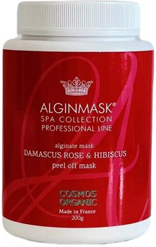 Альгінатна маска Дамаська троянда та гібіскус Damascus Rose & Hibiscus Peel off Mask, Alginmask AL_FM69_new_200 фото