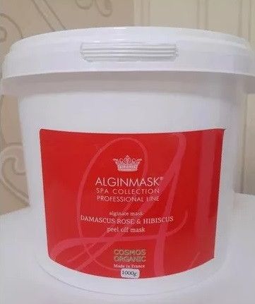 Альгінатна маска Дамаська троянда та гібіскус Damascus Rose & Hibiscus Peel off Mask, Alginmask AL_FM69_new_200 фото