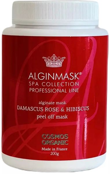 Альгинатная маска Дамасская роза и гибискус Damascus Rose & Hibiscus Peel off Mask, Alginmask AL_FM69_new_200 фото