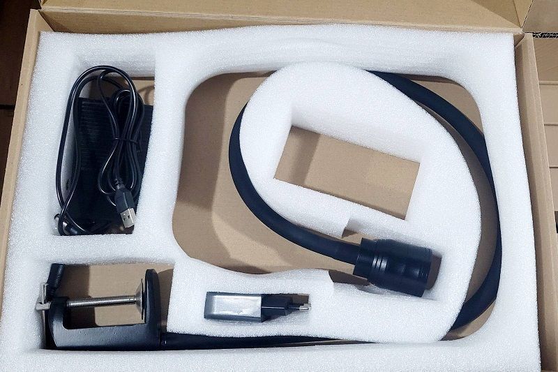 Лампа UV для наращивания ресниц WS-100 на струбцине, 5W GF_ws_100 фото