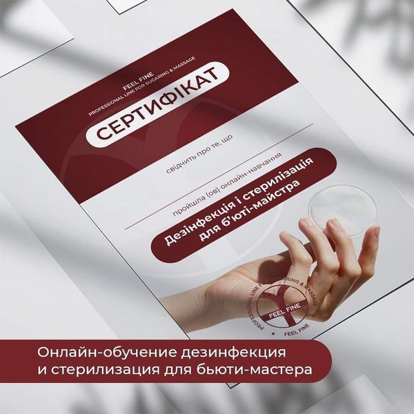 Курс Дезінфекція та стерилізація для бьюті-майстра FF_ds фото