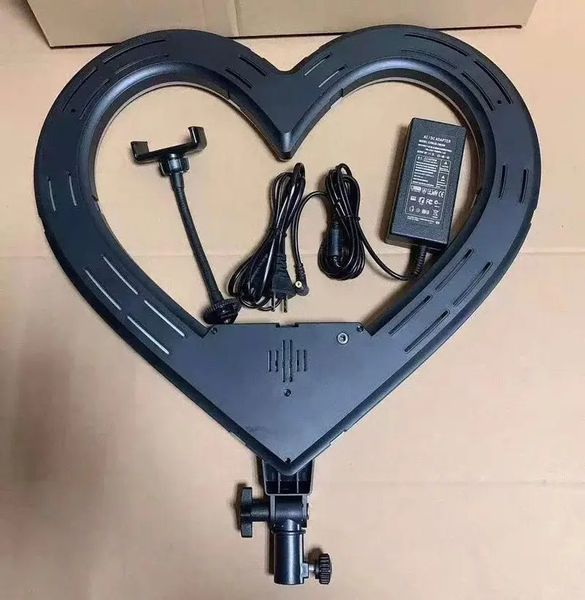Кільцева лампа Heart RGB зі штативом та утримувачем телефону EX_heart_rgb_49 фото