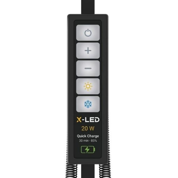 Настільна світлодіодна сенсорна LED лампа з USB та регулюванням світла X-LED-20 SB чорна XL_20_SB фото