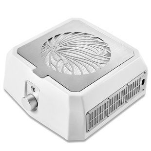 Настільна манікюрна витяжка з HEPA фільтром Microstop Base Pro, колір білий (сітка металік) MST_base_pro_w_sm фото