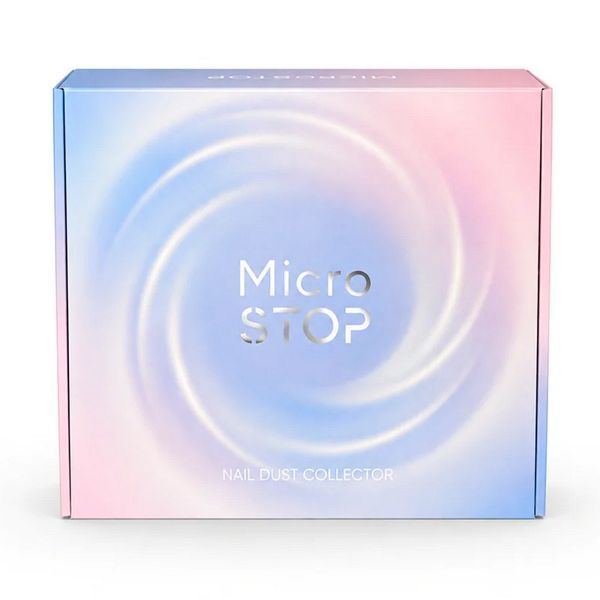 Настольная маникюрная вытяжка с HEPA фильтром Microstop Base Pro, цвет черный (сетка металлик) MST_base_pro_b_sm фото