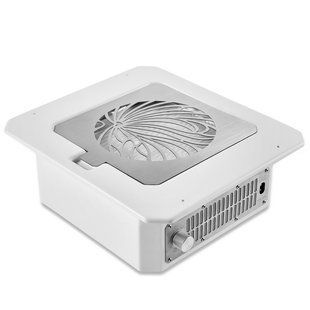 Врезная маникюрная вытяжка с HEPA фильтром Microstop Prof, цвет белый (сетка металлик) MST_prof_vrez_w_sm фото