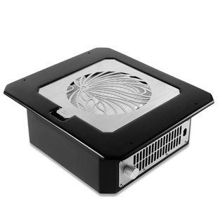Врезная маникюрная вытяжка с HEPA фильтром Microstop Prof, цвет черный (сетка металлик) MST_prof_vrez_b_sm фото