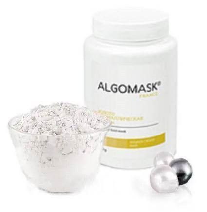 Альгинатная золотая маска с жемчугом Face Mask Pearl & Gold, Algomask AL_EG8_200 фото