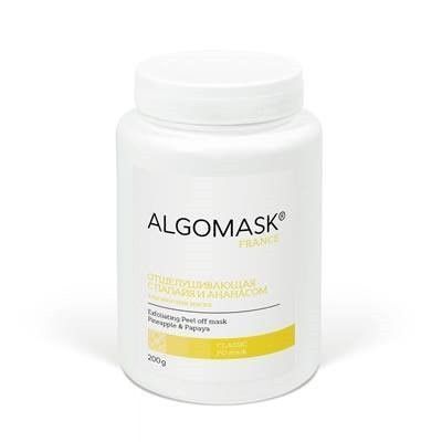 Альгинатная маска, отшелушивающая Exfoliating Peel off mask pineapple & Papaya,&nbsp;Algomask AL_SETF25_200 фото