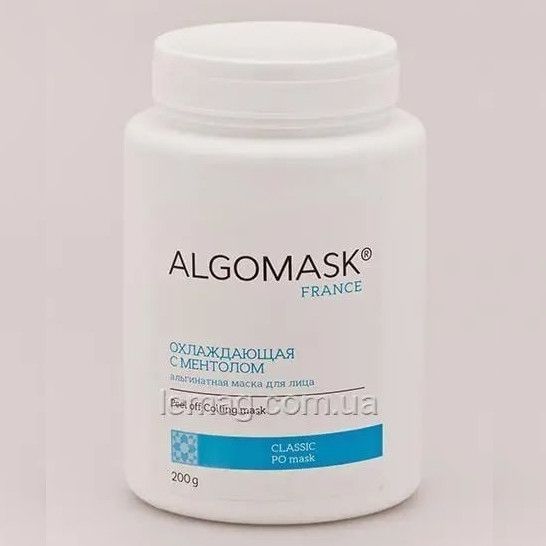Охлаждающая альгинатная маска для лица с ментолом Peel off Cooling mask, Algomask AL_SETF36_200 фото