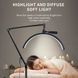 Бестеневая Led лампа для бьюти мастера универсальная HD-M2X 20W диск black KV_HD_M2X_db фото 3