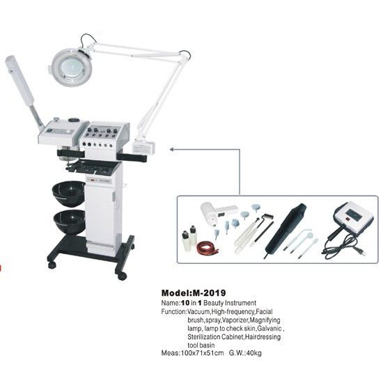 Комбайн 9 в 1 M-2019, Вакуум, Броссаж,Гальваніка, Спрей, Дарсонваль, Разогреватель рушників і т. д ST_m-2019 фото