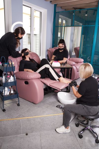 Педикюрне SPA крісло-реклайнер Ontario з електроприводом шкіра комбінована KN_ontario_k_e фото