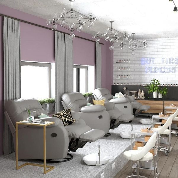 Педикюрне SPA крісло-реклайнер Ontario з електроприводом шкіра комбінована KN_ontario_k_e фото