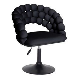 Стульчик для клиента Azalia Black на диске OND_26967 фото