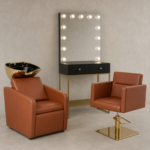 Комплект парикмахерской мебели Quadro Boston Miranda Gold VM_2013_gb+887_gkz+733  фото