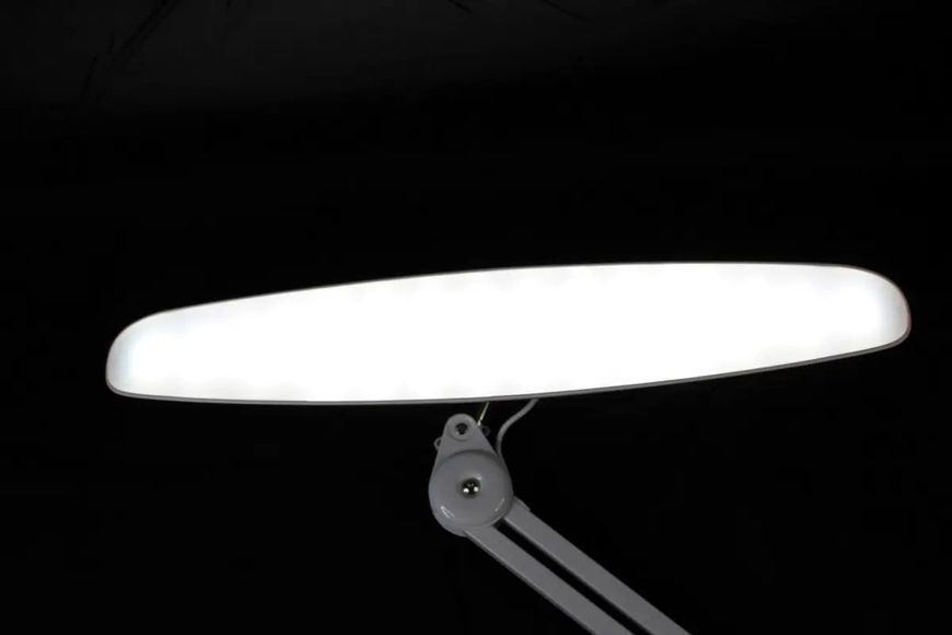 Настільна світлодіодна безтіньова Led лампа на струбціні Starlet 9501, 24 Вт, біла VVB_st_9501_w фото