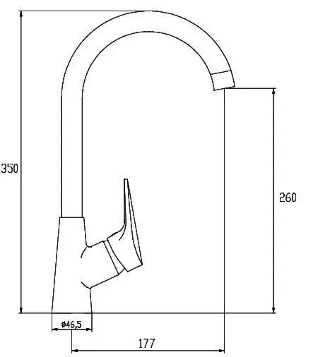 Змішувач для педикюрної ванни Invena Verso BS-82-L01 MAT_verso_BS-82-L01 фото