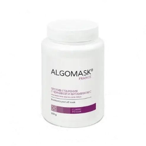 Альгинатная маска, против старения с черникой и витамином С Blackberry peel off mask, Algomask AL_SETF32_200 фото