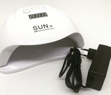 Лампа для манікюру LED+UV Sun X, 54W, біла LED+UV_SunX фото